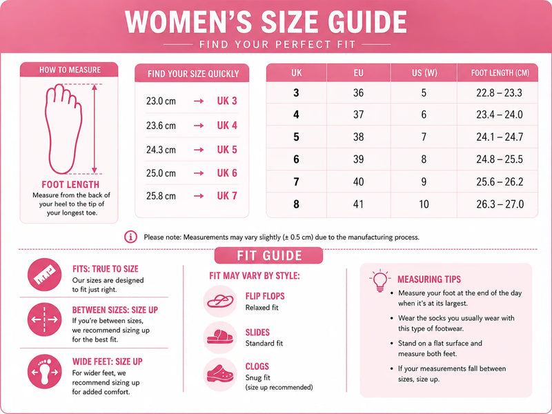 Women's size chart